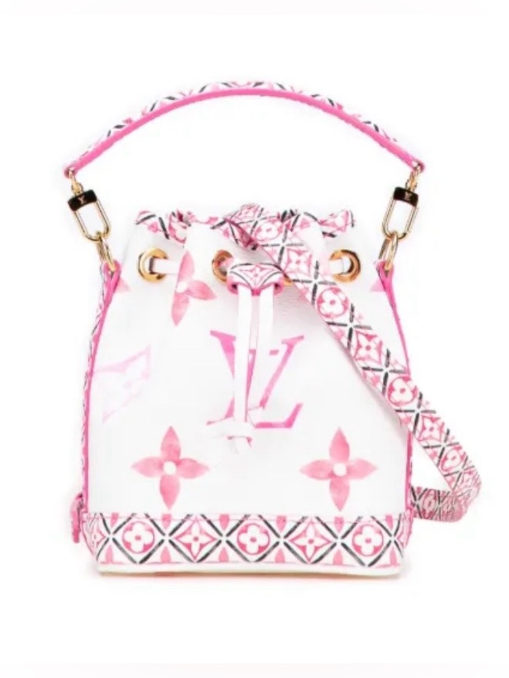 Louis Vuitton Monogram Watercolor Giant By the Pool Nano Noe bucket bag